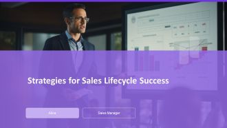 Strategies For Sales Lifecycle Success PPT Mockup AT