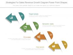 Strategies for sales revenue growth diagram power point shapes