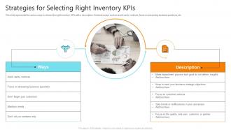 Strategies For Selecting Right Inventory Kpis