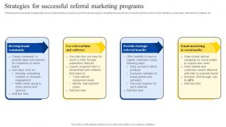 Strategies For Successful Referral Marketing Program For Customer Acquisition