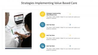Strategies Implementing Value Based Care In Powerpoint And Google Slides Cpb