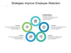 Strategies improve employee retention ppt powerpoint presentation infographics display cpb