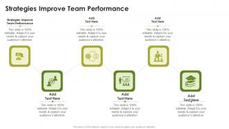 Strategies Improve Team Performance In Powerpoint And Google Slides Cpb