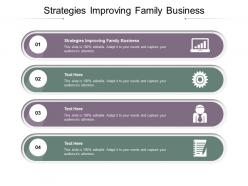 Strategies improving family business ppt powerpoint presentation show aids cpb