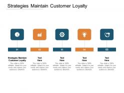 Strategies maintain customer loyalty ppt powerpoint presentation styles template cpb