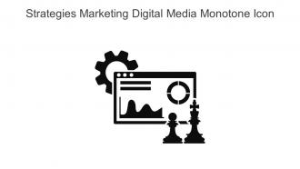 Strategies Marketing Digital Media Monotone Icon In Powerpoint Pptx Png And Editable Eps Format