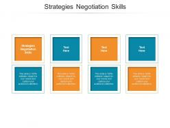 Strategies negotiation skills ppt powerpoint presentation show introduction cpb