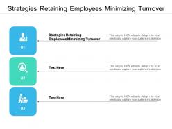 Strategies retaining employees minimizing turnover ppt powerpoint presentation background cpb