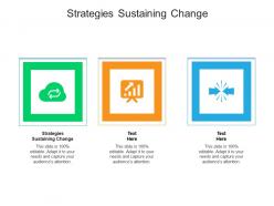 Strategies sustaining change ppt powerpoint presentation ideas graphics cpb