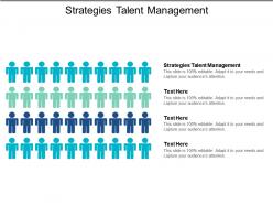 Strategies talent management ppt powerpoint presentation infographic template cpb