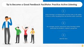 Strategies To Become Good Feedback Facilitator Training Ppt Analytical Template