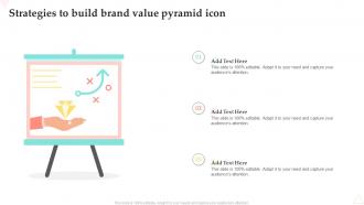 Strategies To Build Brand Value Pyramid Icon