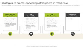 Strategies To Create Appealing Atmosphere In Retail Store Introduction To Shopper Advertising MKT SS V
