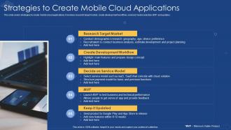 Strategies To Create Mobile Cloud Applications