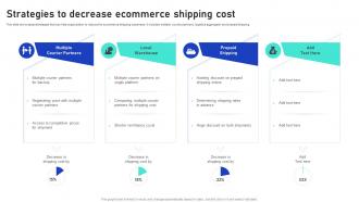 Strategies To Decrease Ecommerce Shipping Cost Sales Growth Strategies
