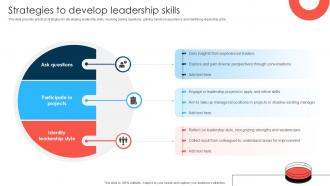 Strategies To Develop Leadership Emerging Leaders Training Blueprint Ppt Presentation DTE SS V Strategies To Develop Leadership Emerging Leaders Training Blueprint Ppt Presentation DTE SS V