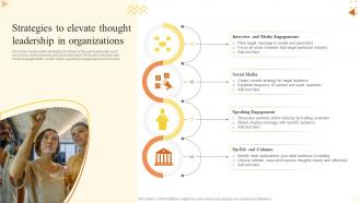 Strategies To Elevate Thought Leadership In Organizations
