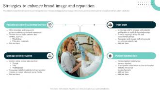 Strategies To Enhance Brand Image Improving Hospital Management For Increased Efficiency Strategy SS V