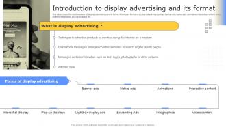 Strategies To Enhance Business Introduction To Display Advertising And Its Format MKT SS V