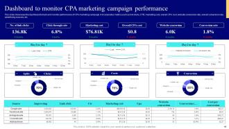 Strategies To Enhance Business Performance With CPA Marketing MKT CD V Multipurpose Appealing