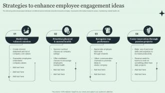 Strategies To Enhance Employee Engagement Ideas