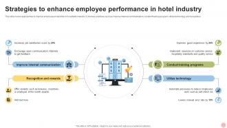 Strategies To Enhance Employee Performance In Hotel Industry