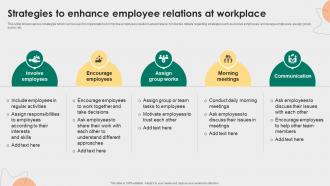 Strategies To Enhance Employee Relations At Workplace Employee Relations Management To Develop Positive