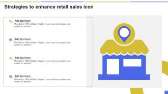 Strategies To Enhance Retail Sales Icon