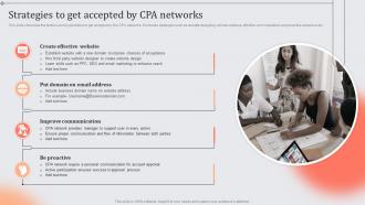Strategies To Get Accepted By CPA Networks Role And Importance Of CPA In Digital Marketing