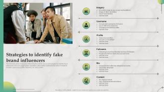 Strategies To Identify Fake Brand Influencers B2B Marketing Strategies For Service MKT SS V
