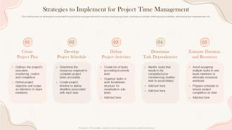 Strategies To Implement For Implementing Project Time Management Strategies