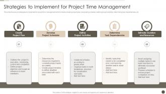 Strategies To Implement For Project Time Management Time Management Strategy To Ensure Project Success