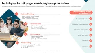 Strategies To Improve Brand And Capture Market Share Techniques For Off Page Search Engine