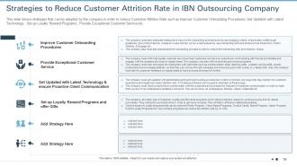 Strategies to improve customer attrition rate in an outsourcing company case competition complete deck