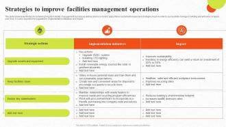 Strategies To Improve Facilities Management Operations