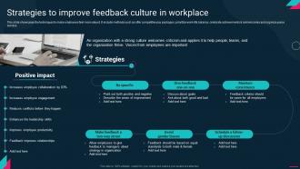 Strategies To Improve Feedback Culture In Workplace Employee Engagement Action Plan