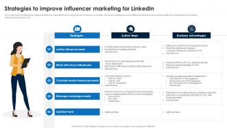 Strategies To Improve Influencer Linkedin Marketing Strategies To Increase Conversions MKT SS V