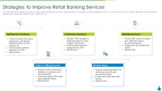 Strategies to improve retail banking services