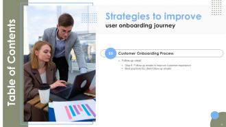 Strategies To Improve User Onboarding Journey Powerpoint Presentation Slides Aesthatic Editable