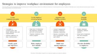 Strategies To Improve Workplace Environment Employees Action Steps Develop Employee Value Proposition