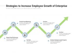 Strategies to increase employee growth of enterprise