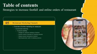 Strategies To Increase Footfall And Online Orders Of Restaurant Powerpoint Presentation Slides Aesthatic Analytical