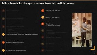Strategies To Increase Productivity And Effectiveness Training Ppt