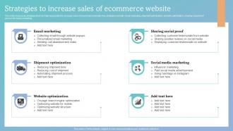 Strategies To Increase Sales Of Ecommerce Website How To Increase Ecommerce Website