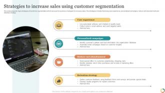 Strategies To Increase Sales Using Customer Segmentation