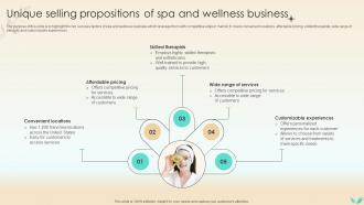 Strategies To Increase Spa Business Unique Selling Propositions Of Spa And Wellness Strategy SS V