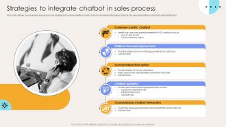Strategies To Integrate Chatbot In Sales Process Elevate Sales Efficiency