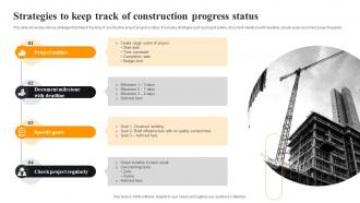 Strategies To Keep Track Of Construction Progress Status