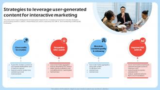 Strategies To Leverage User Generated Harnessing The Power Of Interactive Marketing Mkt SS V
