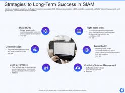 Strategies to long term success in siam it service integration and management